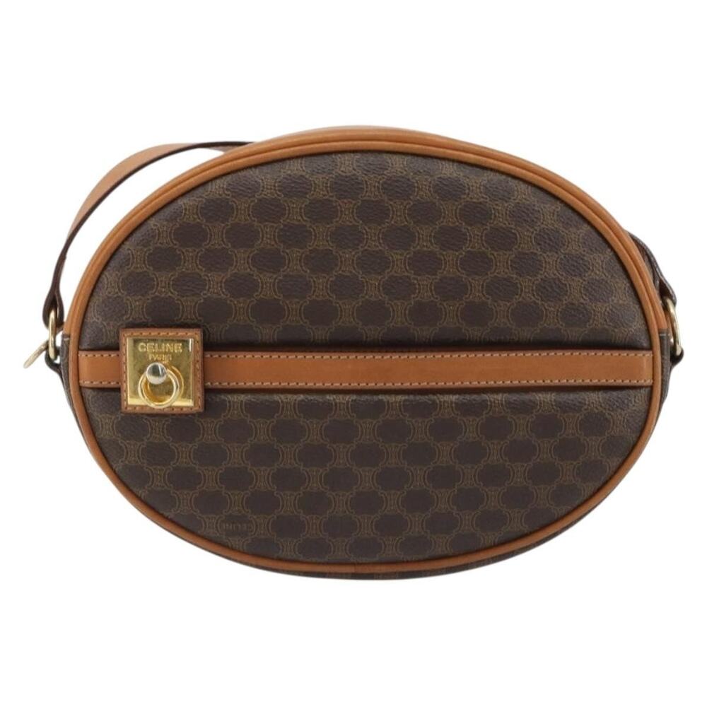 Celine Macadam Shoulder Bag Brown